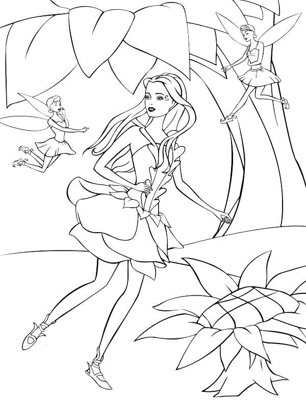 coloriage barbie fairytopia sans aile